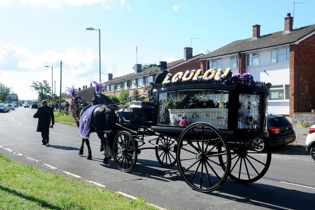 The funeral of Louise Smith took place on Friday, July 10, with a procession around Leigh Park and past Havant Academy. Picture: Sarah Standing (100720-1384)