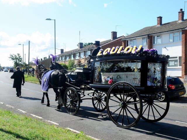 The funeral of Louise Smith took place on Friday, July 10, with a procession around Leigh Park and past Havant Academy. Picture: Sarah Standing (100720-1384)