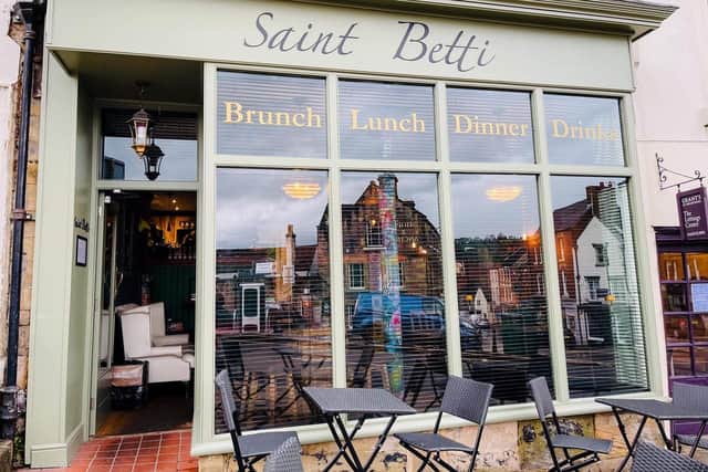 Saint Betti diners can relax outdoors and watch the world go by.
