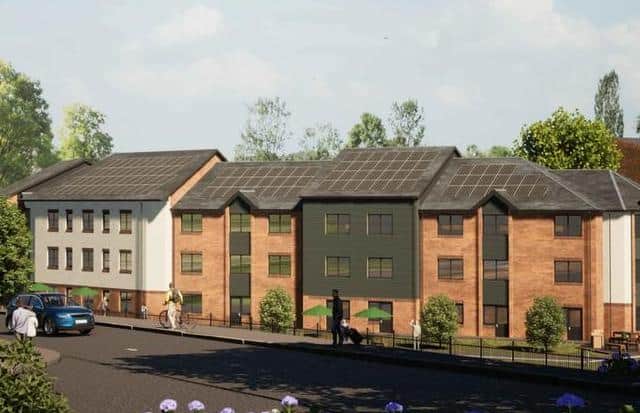 The proposed care home in Shipley, on the former American Adventure theme park site
