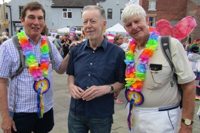 Narvel Annable, pictured left, has praised the supporters and organisers of Pride in Belper.