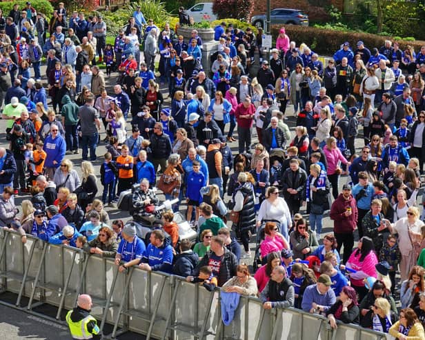 Spireites fans turned out in great numbers for the parade.