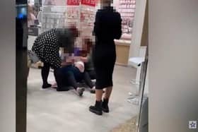 A police investigation has been launched after a video of a young girl having her ears pierced at Lovisa in Meadowhall went viral