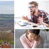 Chesterfield is the second most stressed-out place in the UK according to a new study. (Generic photos of stressed people by Adobe Stock).