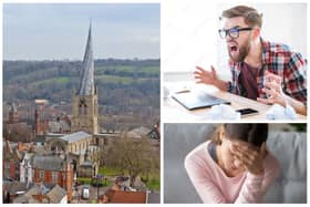Chesterfield is the second most stressed-out place in the UK according to a new study. (Generic photos of stressed people by Adobe Stock).