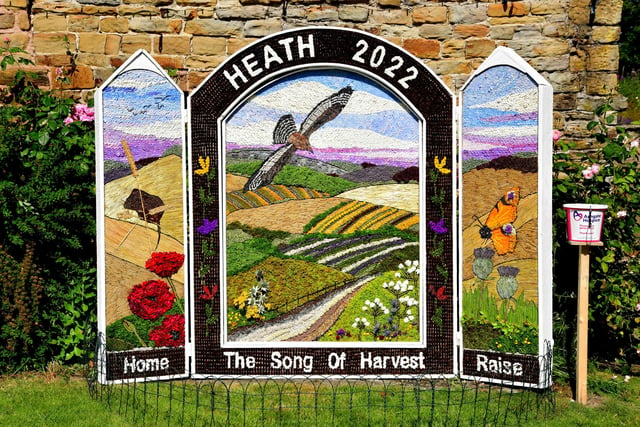 Well dressing week also includes a flower festival is also held in All Saint's Church