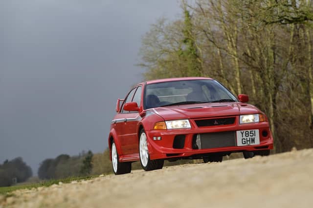 Perhaps the star of the auction is this 2001 Lancer Evo VI. The Tommi Makinen edition was built by Mitsiubishi to celebrate the Finn's fourth World Rally Championship at the wheel of one of its cars. Only 2,500 of the 276bhp rally-inspired road rockets were ever built, making any example desirable. However, this immaculate one is signed by the man himself, just adding to its kudos