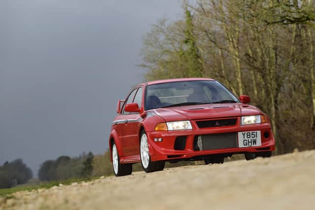 Perhaps the star of the auction is this 2001 Lancer Evo VI. The Tommi Makinen edition was built by Mitsiubishi to celebrate the Finn's fourth World Rally Championship at the wheel of one of its cars. Only 2,500 of the 276bhp rally-inspired road rockets were ever built, making any example desirable. However, this immaculate one is signed by the man himself, just adding to its kudos