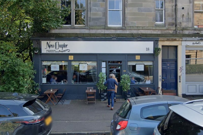 New Chapter, in Canonmills, specialises in European, British and Scottish cuisine, and is well known for being one of the best spots in the city for the all important Sunday roast.