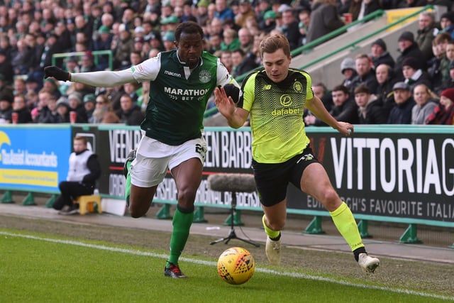 The Nigerian was a very popular player at Easter Road between 2017 and 2019.