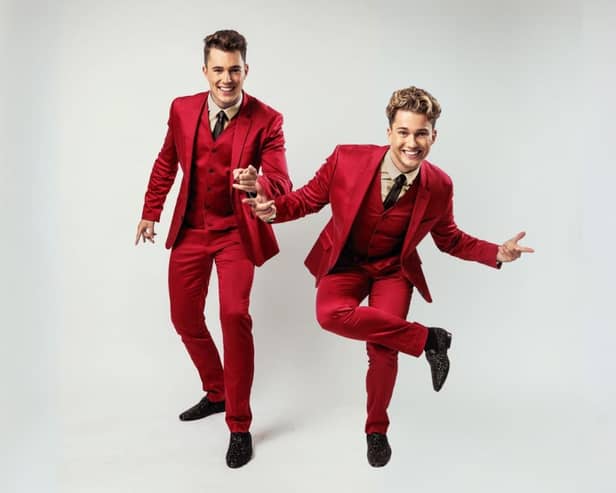 AJ and Curtis Pritchard star in Come What May song and dance spectacular at Sheffield City Hall on September 26, 2024.