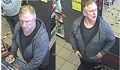 Police want to speak to this man after a care worker was allegedly licked in Brimington.