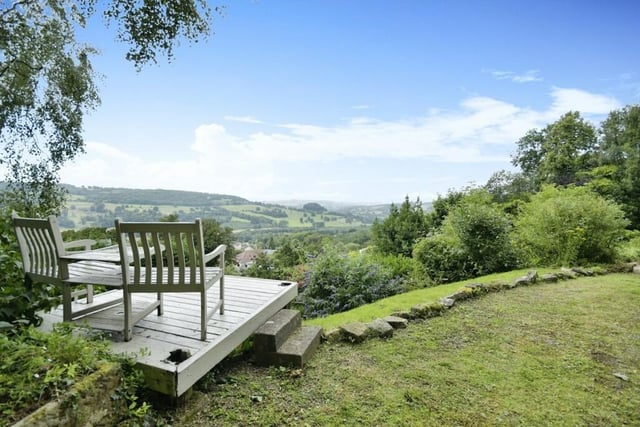 Soak up the sight of beautiful Peak District countryside from the property's elevated position.