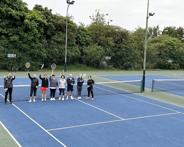 Hamilton Tennis Club's courts have a fresh look.
