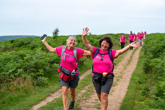 These walking buddies look happy to be supporting a great cause. Photo: Breast Cancer Now