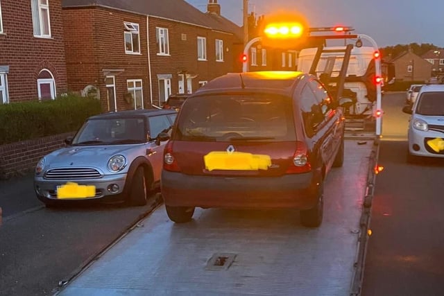 On Wednesday, June 1, the Bolsover SNT posted: “On our travels in Whitwell we have come across this vehicle with no insurance! Driver reported and vehicle seized!”