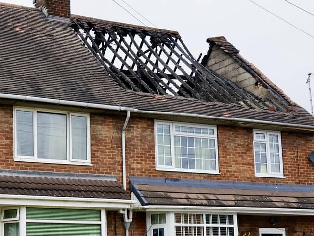 Firefighters from Staveley, Chesterfield and Bolsover were called to a fire at a property on Hillman Drive, Inkersall, at 3.56 am on Wednesday, April 17.