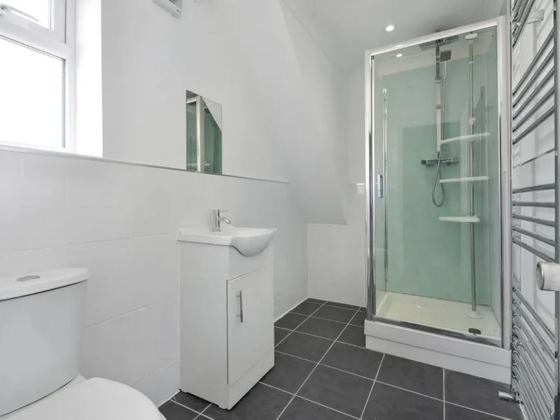 Inside one of the four bedrooms