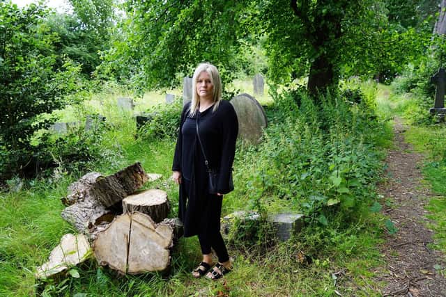 Natalie Musson at the St John's churchyard (credit: Brian Eyre)