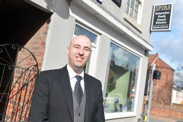 Funeral director Mark Rothman, of Spire Funeral Services, Chesterfield, says the easing of restrictions is 'a step in the right direction'.