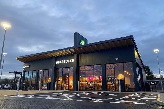Starbucks in Alnwick is open for drive-thru and takeaway only.