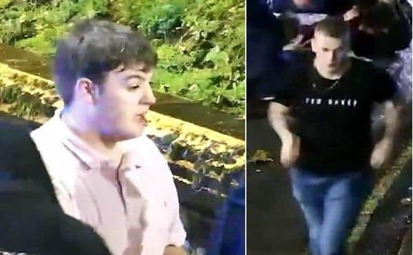 Officers investigating an incident in Chesterfield are appealing for help to try and identify two men they would like to talk to.