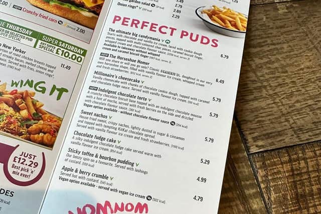 Hungry Horse's new summer menu - featuring the Horseshoe Homer