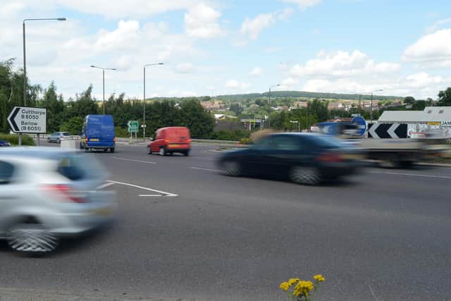 Whittington Moor roundabout. DCC has confirmed that they will be installing temporary ‘new road layout ahead’ signs on the approaches to the roundabout from early next week – alerting people to the changes.