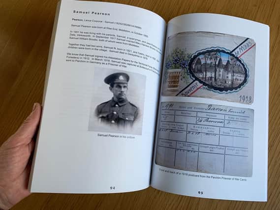 ‘Middleton Remembers’ includes biographies of the men from the village who served and died.