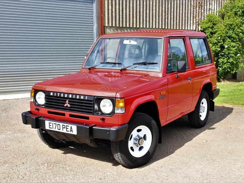 The Shogun badge has become synonymous with the Mistubishi brand, earning a reputation as a tough, reliable and capable 4x4. When it was launched in 1982 it was marketed as a new kind of multi-purpose vehicle, mixing off-road capability with car-like features. This entry-level three-door example, known as “Little Pea” because of its registration number, joined the heritage fleet in 2018.