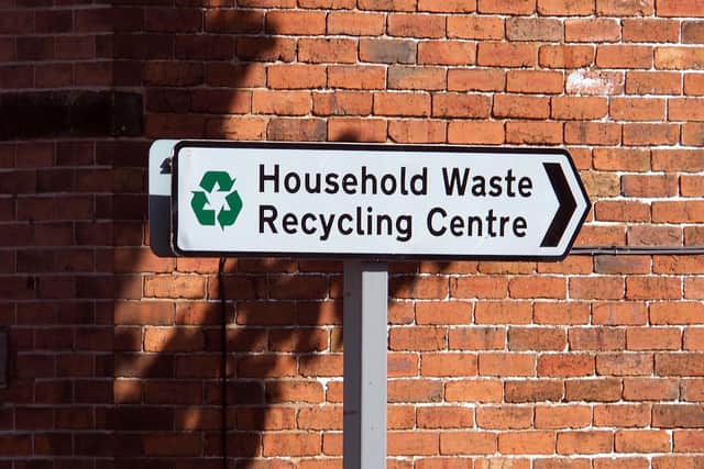 Chesterfield household waste recycling centre on Sheffield Road.