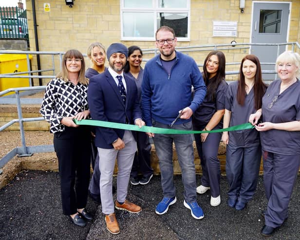 MP Mark Fletcher cut the ribbon as the new Treeline Dental practice officially opened in Bolsover. The opening ceremony was attended by the practice manager  Liz Cooke,  the clinical director Jimmey Palahey, the clinical lead Cath Mills and other staff members.