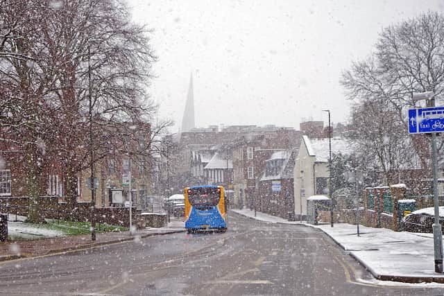 January may bring snowy weather for Derbyshire residents.