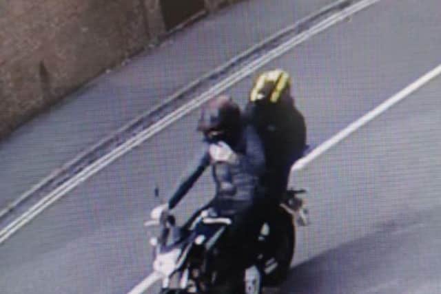 The pillion rider, who was wearing a bright yellow helmet, jumped from the bike, and threatened the victim with a knife, before stamping on his head leaving him with significant bruising. The pair of youths then rode off on the bikes down Babington Lane towards the city.