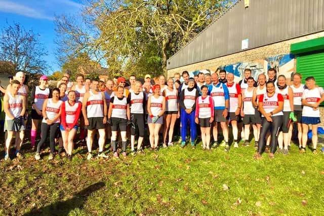 Ilkeston RC members pictured not long before the pandemic at a race in Derby. The club has since grown in numbers despite the enforced break.