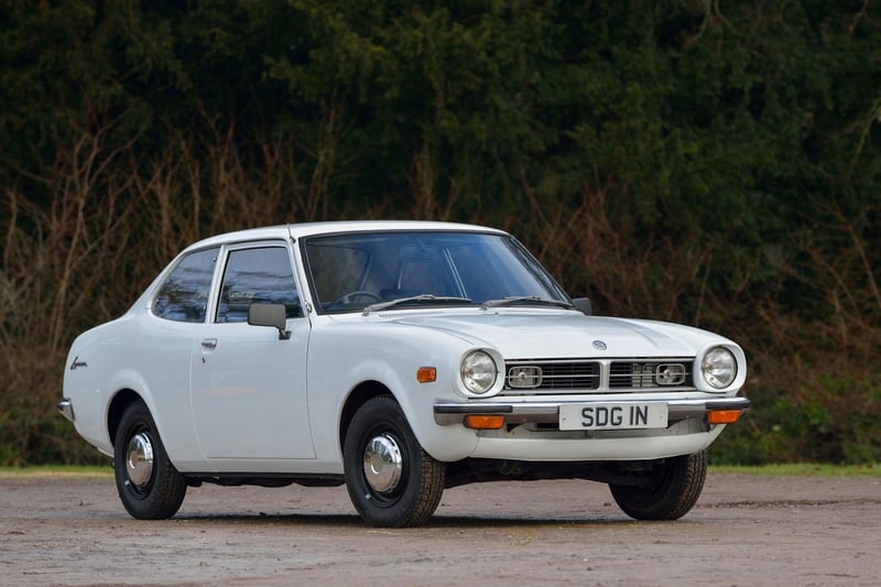 This is the first Mitsubishi ever registered in the UK, brought in as the company tried to establish a presence on these shores. Bearing very little resemblance to later models bearing the Lancer name, this basic little two-door saloon was powered by a 68bhp 1.4-litre engine.