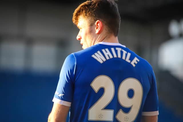Alex Whittle made his Chesterfield debut on Saturday against Wrexham. Picture: Michael South.