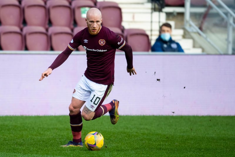 The Northern Irishman, on the whole, was excellent. His 16 goals aside, provided Hearts with creativity, poise and intelligence in the final third.