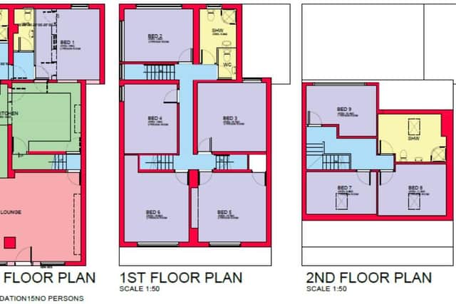 Councillor Roger Hall raised concerns that the property only had three shower rooms between nine bedrooms, however Mrs Lockett said the application met the minimum requirements for national space standards, and exceeded them for some of the room sizes.