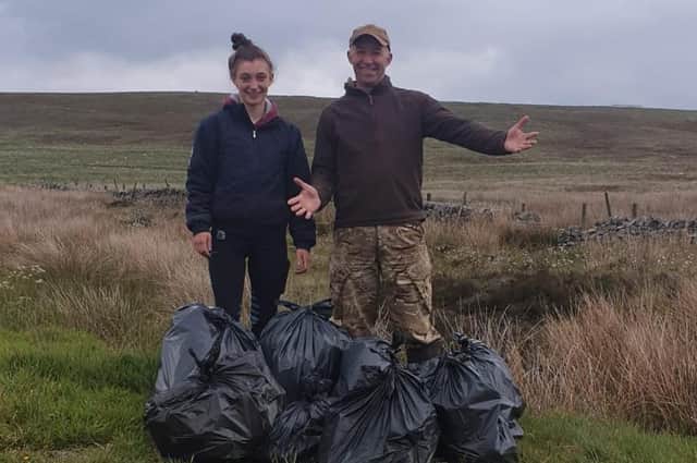 A job well done by these litter-pick volunteers.