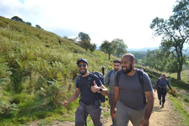 Wasim Ismail and colleagues from Openreach on the Great Central Hike
