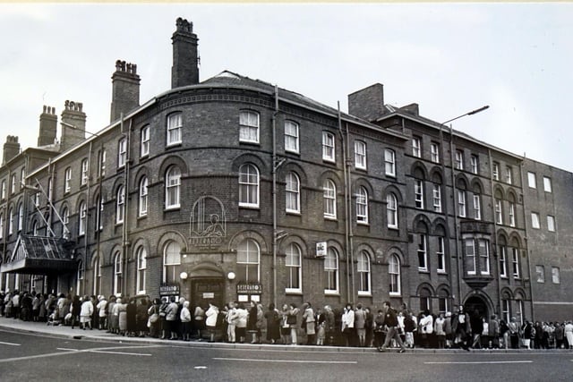 They were queuing round the block fo this women's day event  in 1993. The  Chesterfield Hotel is the latest landmark to disappear from our skylines, having being razed within the last few months.