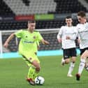 Zak Brunt in action for Sheffield United U18's