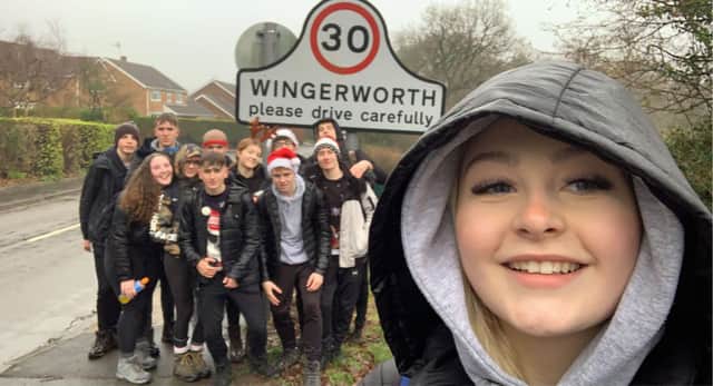 The students walked a whopping 26.2 miles through Chesterfield and into the Peak District for Ashgate Hospice