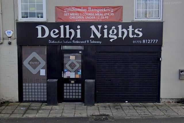 Delhi Nights at 124 The Common, South Normanton, Alfreton was rated 5 on April 11