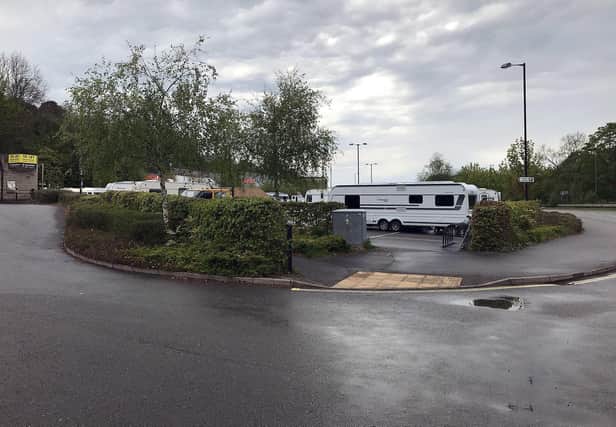 Travellers have been staying at Matlock Station car park