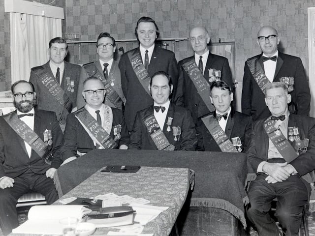 Alfreton ROAB (Royal Antediluvian Order of Buffaloes), December 1971.