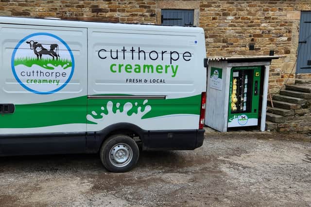 Cutthorpe Creamery has launched a milk vending machine