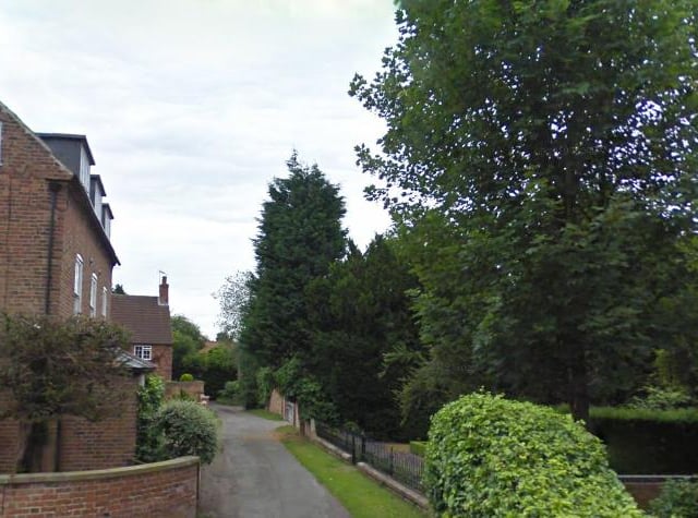 This road which has some great period properties has the average house price of £625,394.