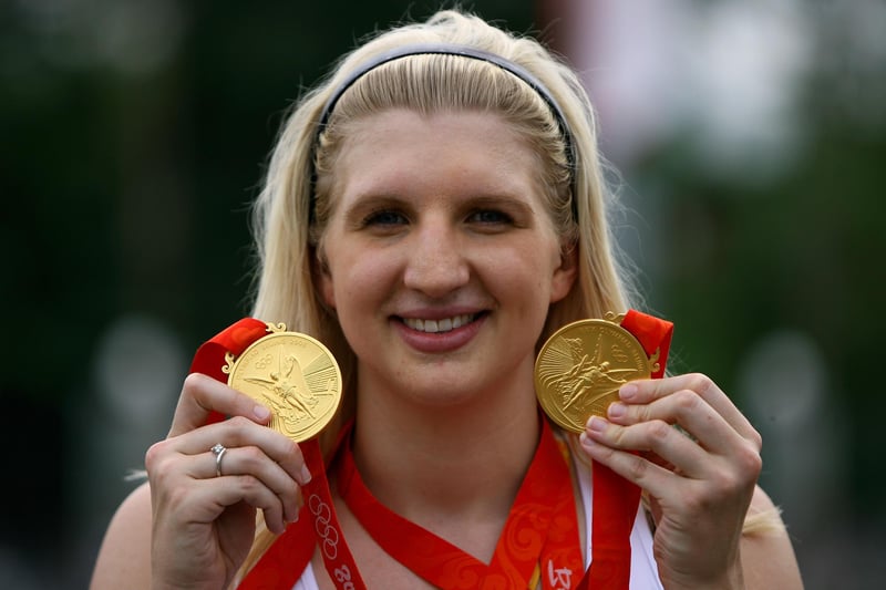 Rebecca Adlington won gold in the 400m and 800m freestyle at the Beijing 2008 Olympic Games, which saw her win the 800m in a new world record time.